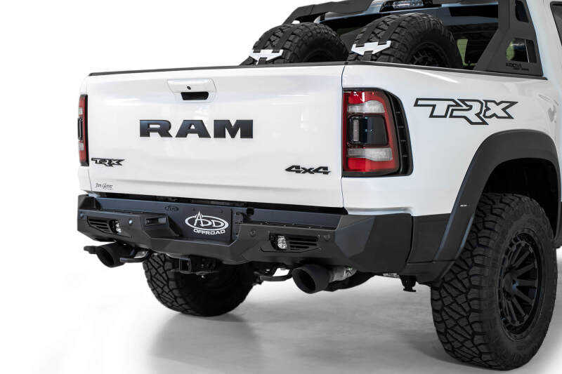 Ram 1500 TRX Bumper - Rear - Addictive Desert Designs - Bomber - Hammer Black - `21-`27